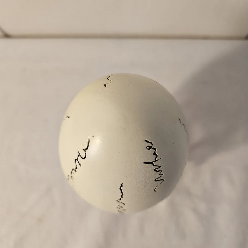Painted European Robin Bird Decorative Egg Vintage Cottagecore Spring 3'